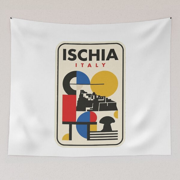 Item preview, Retro Ischia Bauhaus Geometric Skyline designed and sold by k3rstman1.
