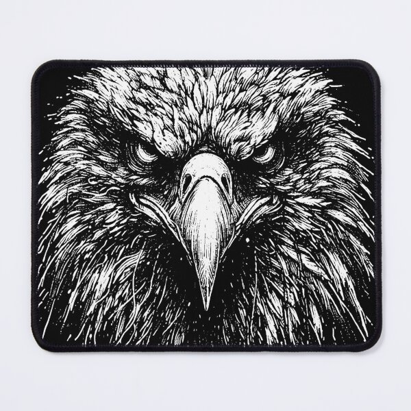 Item preview, Dark Art Eagle Bird Head Face Anger Tattoo designed and sold by MORSPECTIVE.