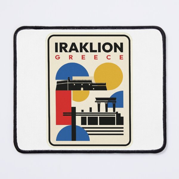 Item preview, Retro Iraklion Bauhaus Geometric Skyline designed and sold by k3rstman1.