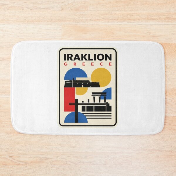 Item preview, Retro Iraklion Bauhaus Geometric Skyline designed and sold by k3rstman1.