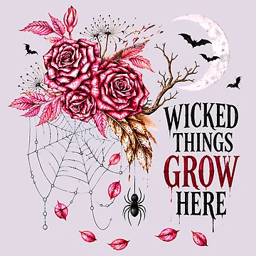 Artwork thumbnail, Roses Halloween background by Creative Visualize