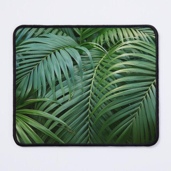 Item preview, Lush, overlapping palm leaves in varying shades of green create a tropical feel designed and sold by homydesign.