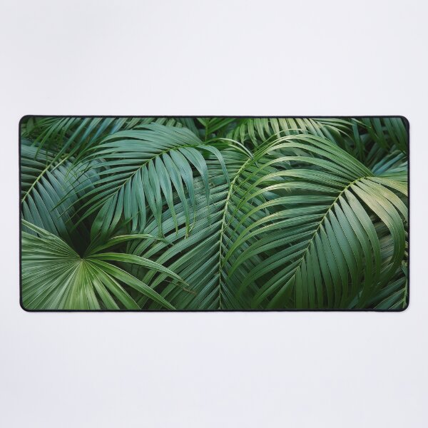 Item preview, Lush, overlapping palm leaves in varying shades of green create a tropical feel designed and sold by homydesign.