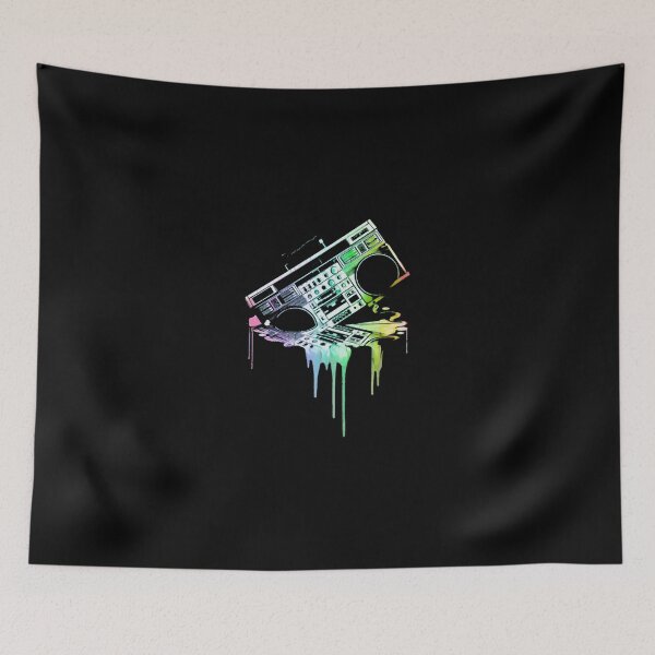 Item preview, Retro Boombox Watercolor Melting Paint Drip designed and sold by JohanKastner48.