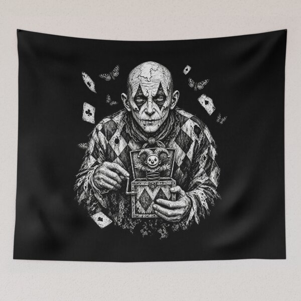 Item preview, Old Harlequin Clown With Jack In The Box designed and sold by The Mellonaire.
