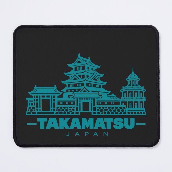 Item preview, Takamatsu Kagawa Japan Line Art Coastline Poster designed and sold by CMYKStudio.
