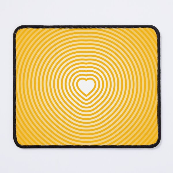 Item preview, Heart & Ripples (White on Yellow) designed and sold by JMParadis.