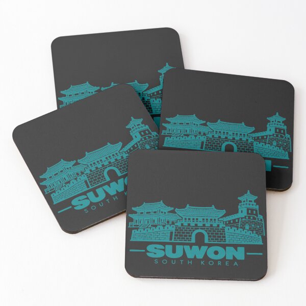 Item preview, Suwon Gyeonggi South Korea Line Art Landmark Poster designed and sold by CMYKStudio.