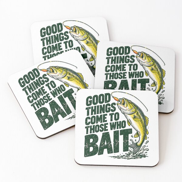Item preview, Come to Those Who Bait Fish Pun designed and sold by elderberry.