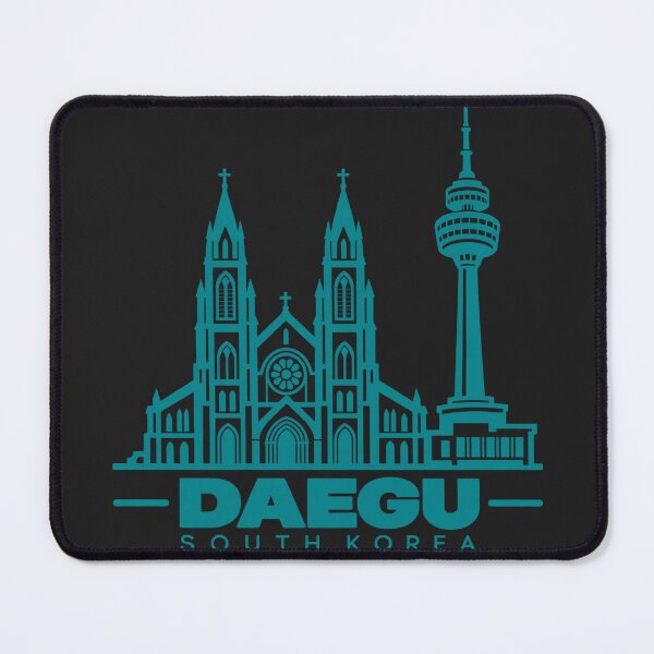 Item preview, Daegu Daegu South Korea Line Art Skyline Poster designed and sold by CMYKStudio.