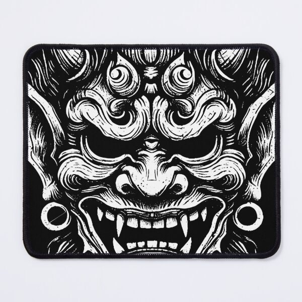 Item preview, Dark Art Tengu Mask Hannya Oni Japanese Demon designed and sold by MORSPECTIVE.