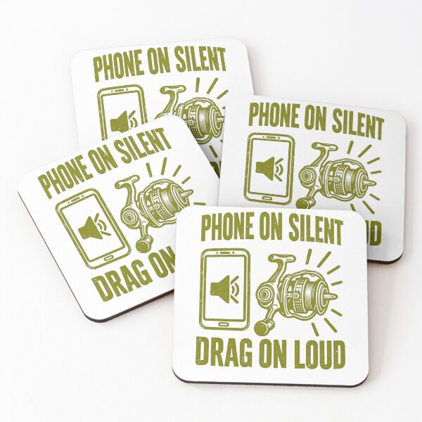 Item preview, Phone on Silent, Loud Drag Fishing Pun designed and sold by elderberry.