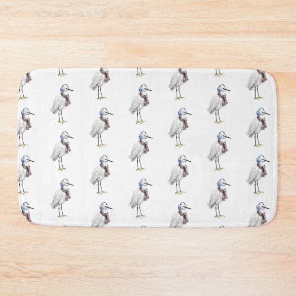 Item preview, Christmas Snowy Egret designed and sold by Tiffany Roy.