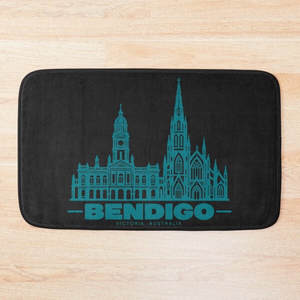 Item preview, Bendigo Victoria Australia Line Art Landmark Poster designed and sold by CMYKStudio.