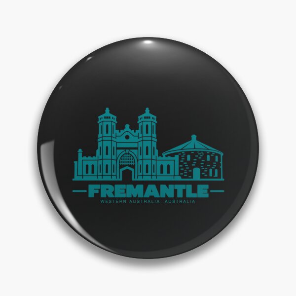 Artikelvorschau, Fremantle, Westaustralien, Australien – Linienzeichnung der Küstenlinie (Poster) entworfen und verkauft von CMYKStudio.