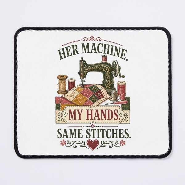 Item preview, Her Machine My Hands Same Stitches Quilting designed and sold by Colorful Designs.