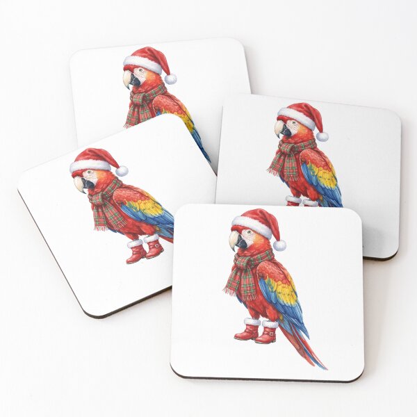 Item preview, Macaw Santa Hat designed and sold by Tiffany Roy.