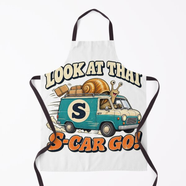 Item preview, LOOK AT THAT S-CAR GO - ⚡ VINTAGE DELIVERY VAN⚡ designed and sold by WheelieGdArt.