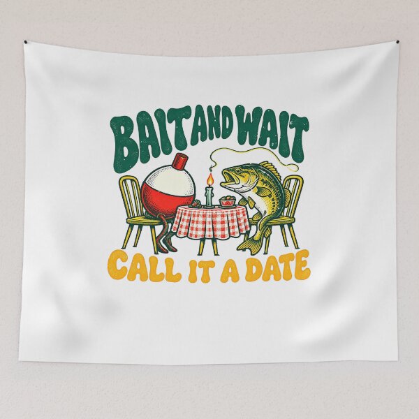 Item preview, Bait and Wait Turns Fishing Into a Date designed and sold by elderberry.