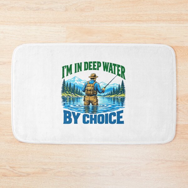 Item preview, Angler Chooses Deep Water Fishing Humor designed and sold by elderberry.