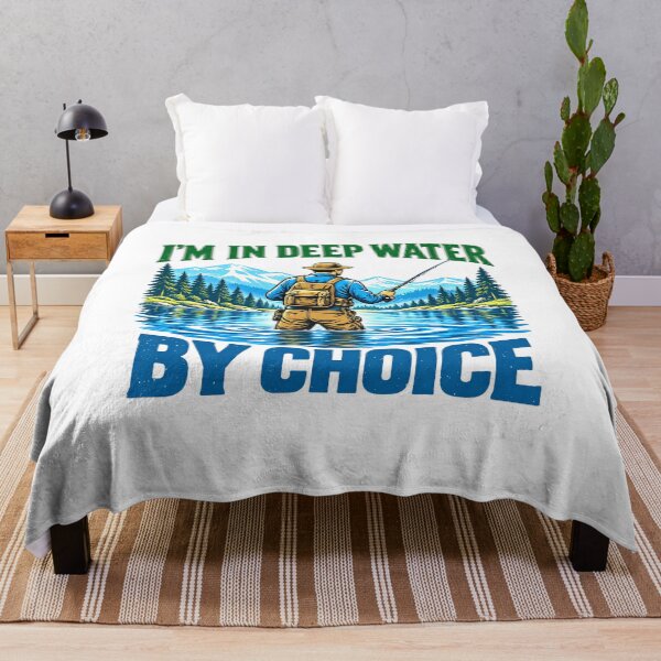Item preview, Angler Chooses Deep Water Fishing Humor designed and sold by elderberry.