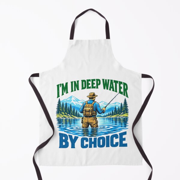 Item preview, Angler Chooses Deep Water Fishing Humor designed and sold by elderberry.