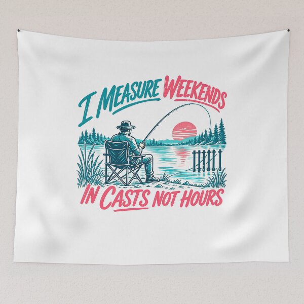 Item preview, Angler Humor: Weekends in Casts, Not Hours designed and sold by elderberry.