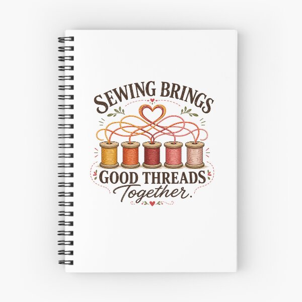 Item preview, Sewing Brings Good Threads Together Spools Heart designed and sold by Colorful Designs.