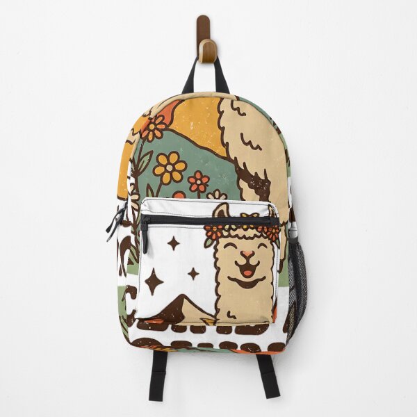 Item preview, Retro Llama Climb At Your Own Pace Floral Mountain designed and sold by cannsuh.