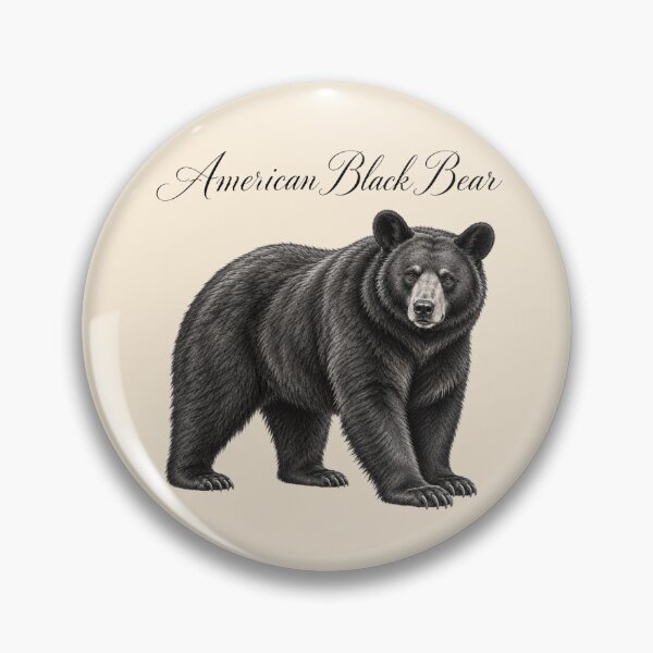 Item preview, American Black Bear – Vintage Graphite Wildlife Illustration designed and sold by American Fieldmark Studio.
