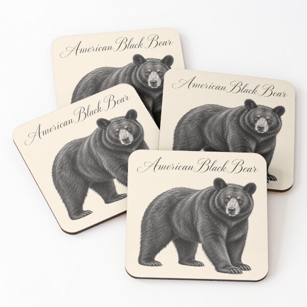 Item preview, American Black Bear – Vintage Graphite Wildlife Illustration designed and sold by American Fieldmark Studio.