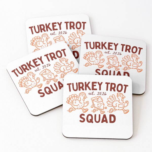 Item preview, Turkey Trot Squad 2026 Funny Thanksgiving Running Women Men T-Shirt designed and sold by gidget-gadget.