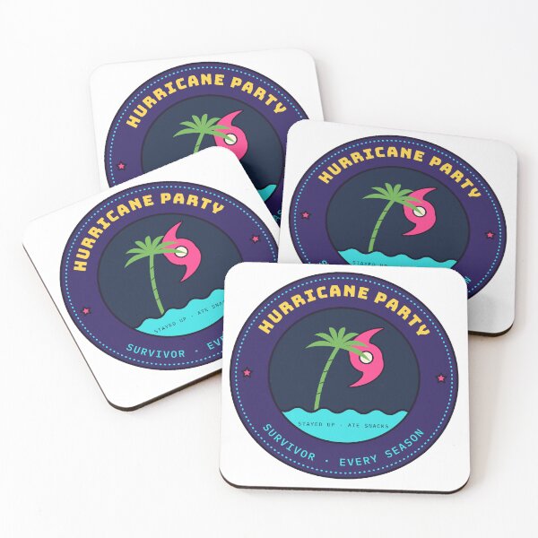 Item preview, Hurricane Party Survivor - Retro Storm Badge designed and sold by Playful Paper Club.