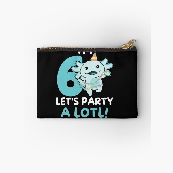 Item preview, I’m 6 Let’s Party A Lotl Axolotl Sixth Birthday Design designed and sold by MiALopezArt.