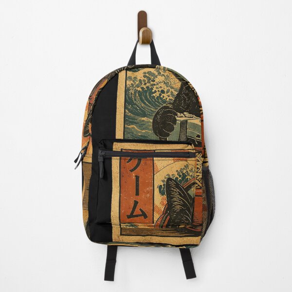 Item preview, retro cat gamer ramen japanese wave designed and sold by hugoinkcoast.