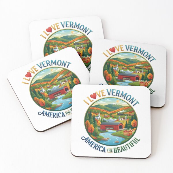 Artikelvorschau, Vermont USA Green Mountain State – T-Shirt mit malerischem Reise-Souvenir entworfen und verkauft von Illumine-World.