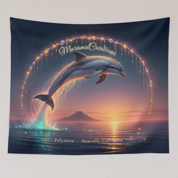 Item preview, MaramaCréations – Dolphin of Light at Dusk designed and sold by Hawaii26.