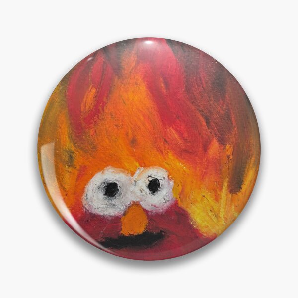 Item preview, Elmo on fire men in Oil pastel  designed and sold by MaryF0.