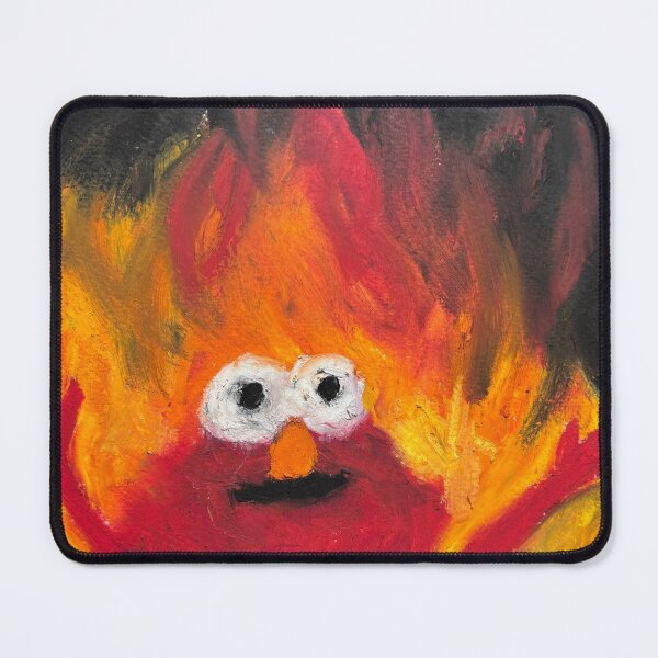 Item preview, Elmo on fire men in Oil pastel  designed and sold by MaryF0.