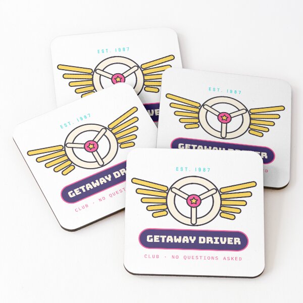 Item preview, Getaway Driver Club - Retro Steering Wheel Wings designed and sold by Playful Paper Club.