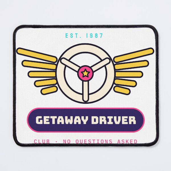 Item preview, Getaway Driver Club - Retro Steering Wheel Wings designed and sold by Playful Paper Club.
