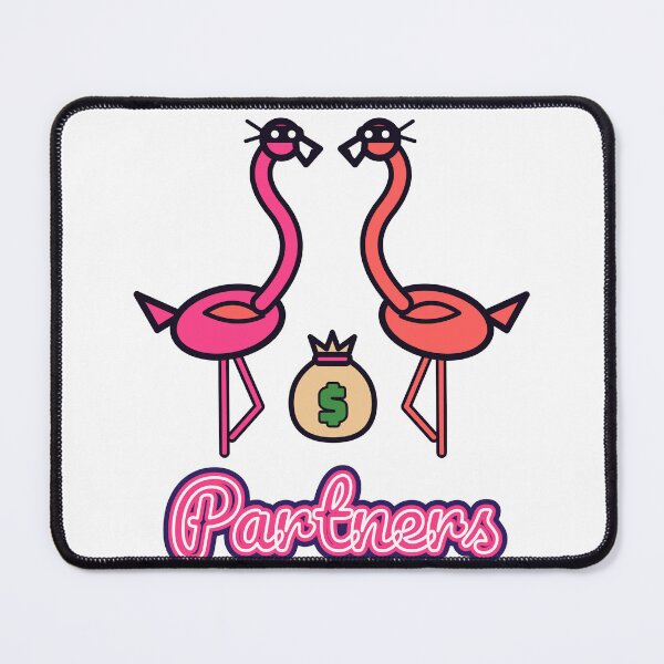 Item preview, Partners in Crime - Bandit Flamingos designed and sold by Playful Paper Club.