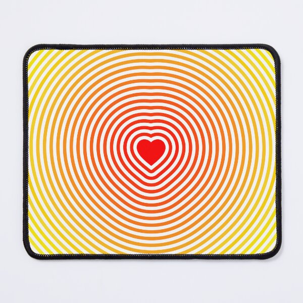 Item preview, Heart & Ripples (Red to Yellow on White) designed and sold by JMParadis.