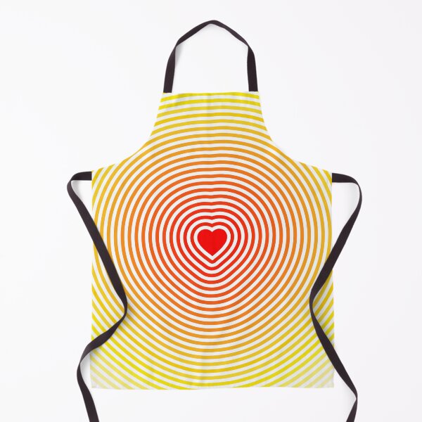 Item preview, Heart & Ripples (Red to Yellow on White) designed and sold by JMParadis.