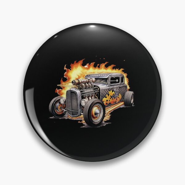 Item preview, Vintage Classic Hotrod Blazing Fire Flames designed and sold by SaraEberhart47.