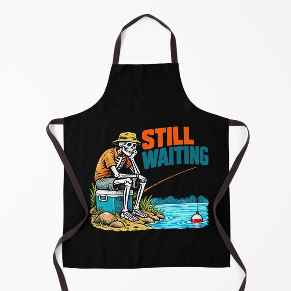 Item preview, Still Waiting for a Bite Skeleton Fishing designed and sold by elderberry.