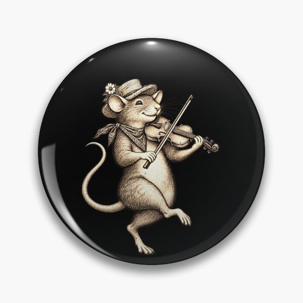 Item preview, Tiny Mouse Fiddler and Violin Player designed and sold by elderberry.