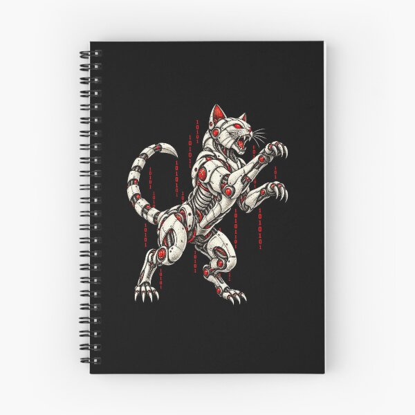 Item preview, Cybernetic Cat And Binary Code Humor designed and sold by elderberry.
