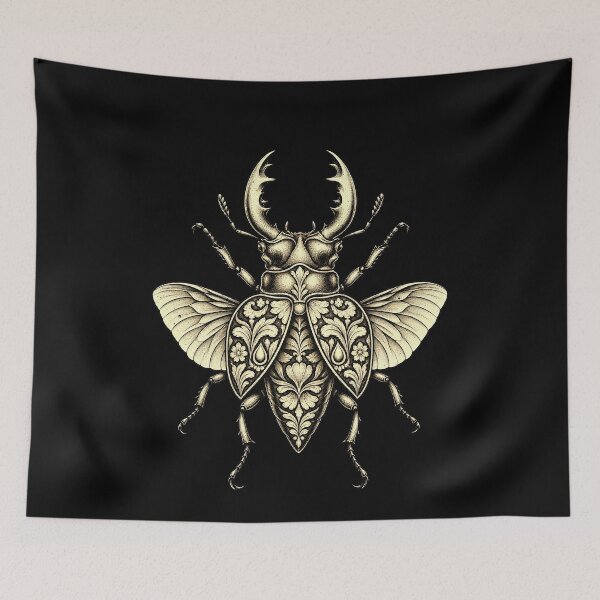 Item preview, Floral Pattern Insect Illustration designed and sold by elderberry.