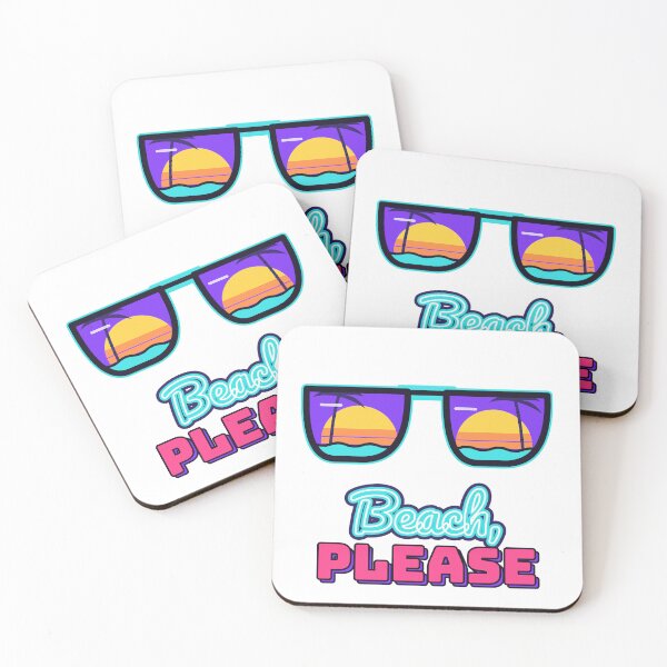Item preview, Beach Please - Retro Sunglasses Sunset Reflection designed and sold by Playful Paper Club.